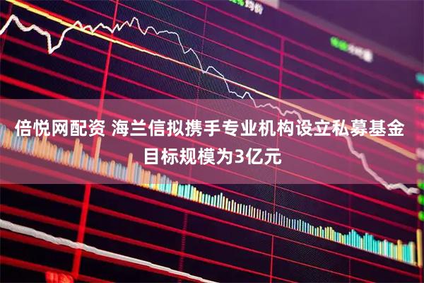 倍悦网配资 海兰信拟携手专业机构设立私募基金 目标规模为3亿元